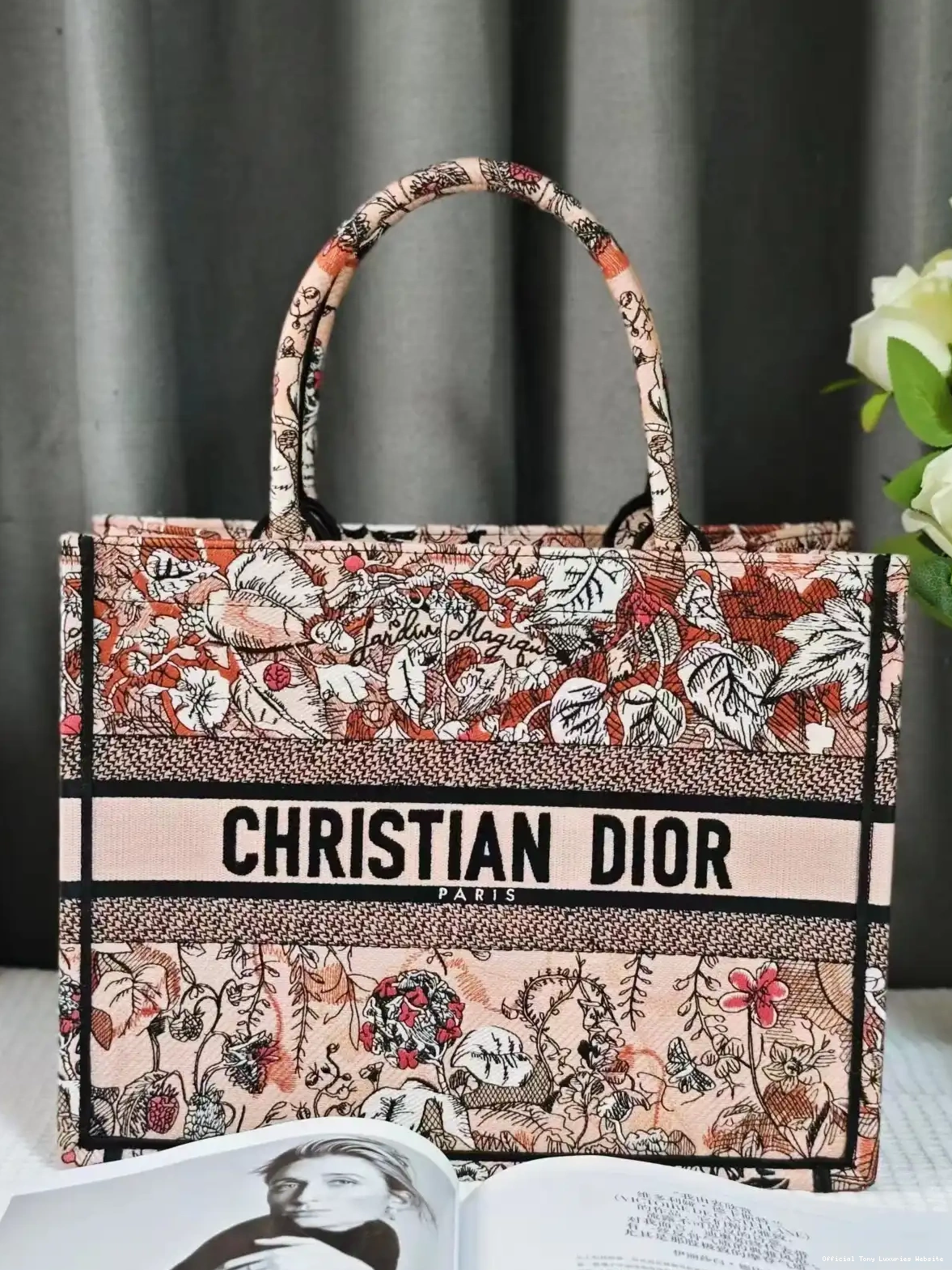 Tony Luxuries diro BOOK MEDIUM TOTE-36.5X27.5X16.5CM 0409